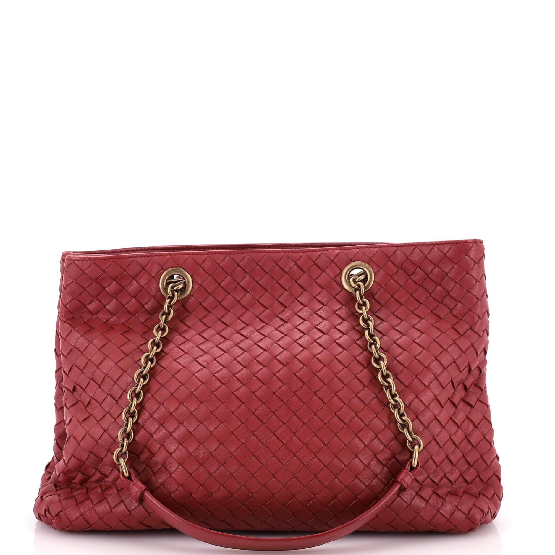 Double Chain Tote Intrecciato Nappa Medium