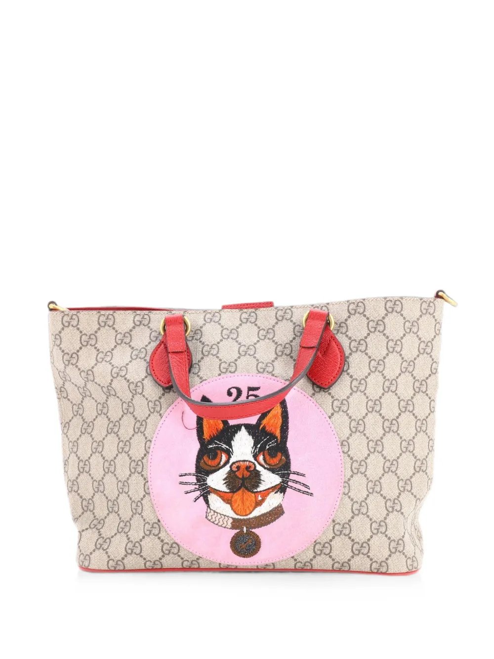 Convertible Soft GG Coated Canvas with Applique Small tote bag