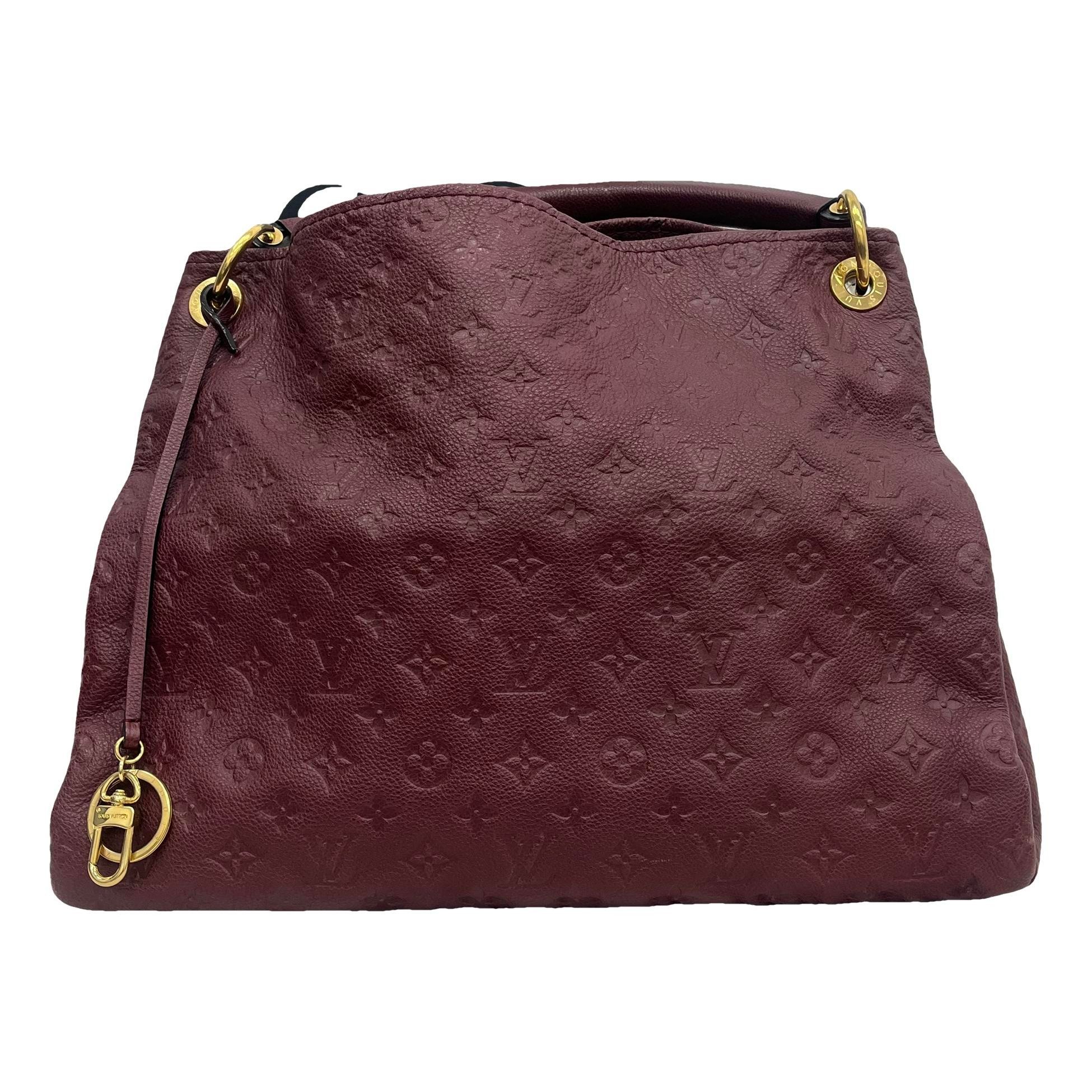 Artsy leather handbag