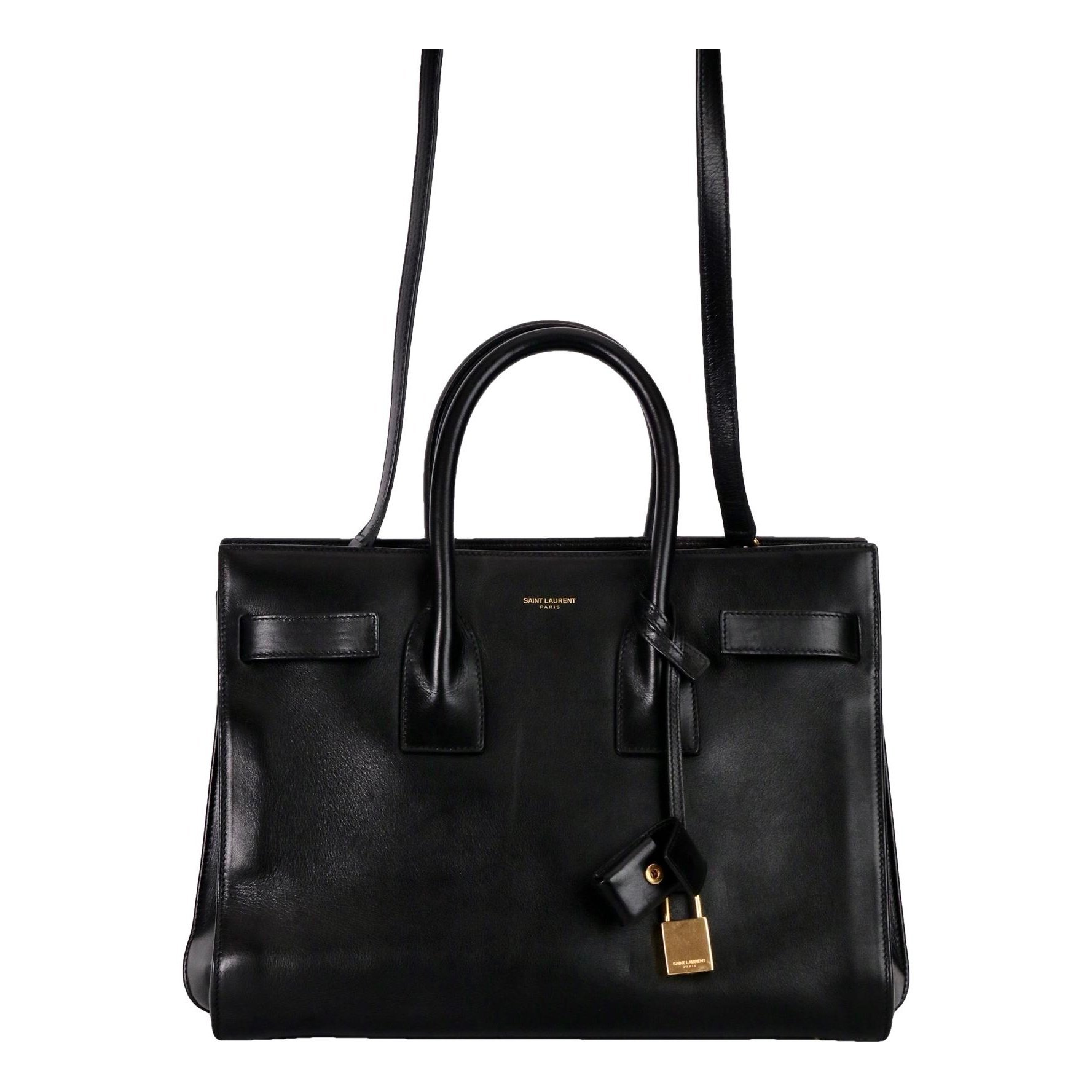 Sac de Jour patent leather tote