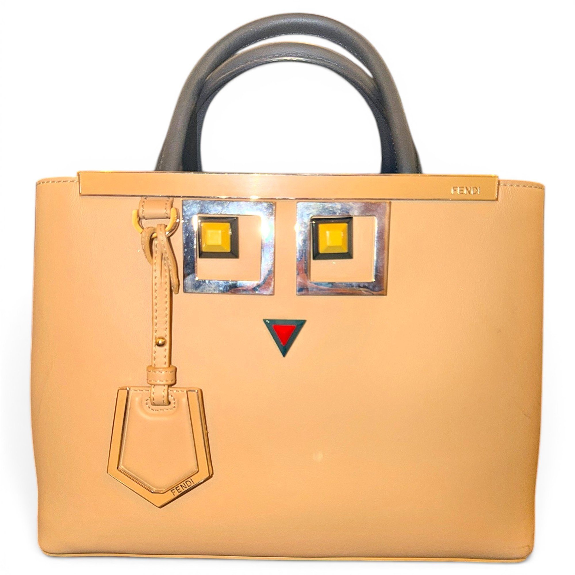 Peekaboo leather handbag