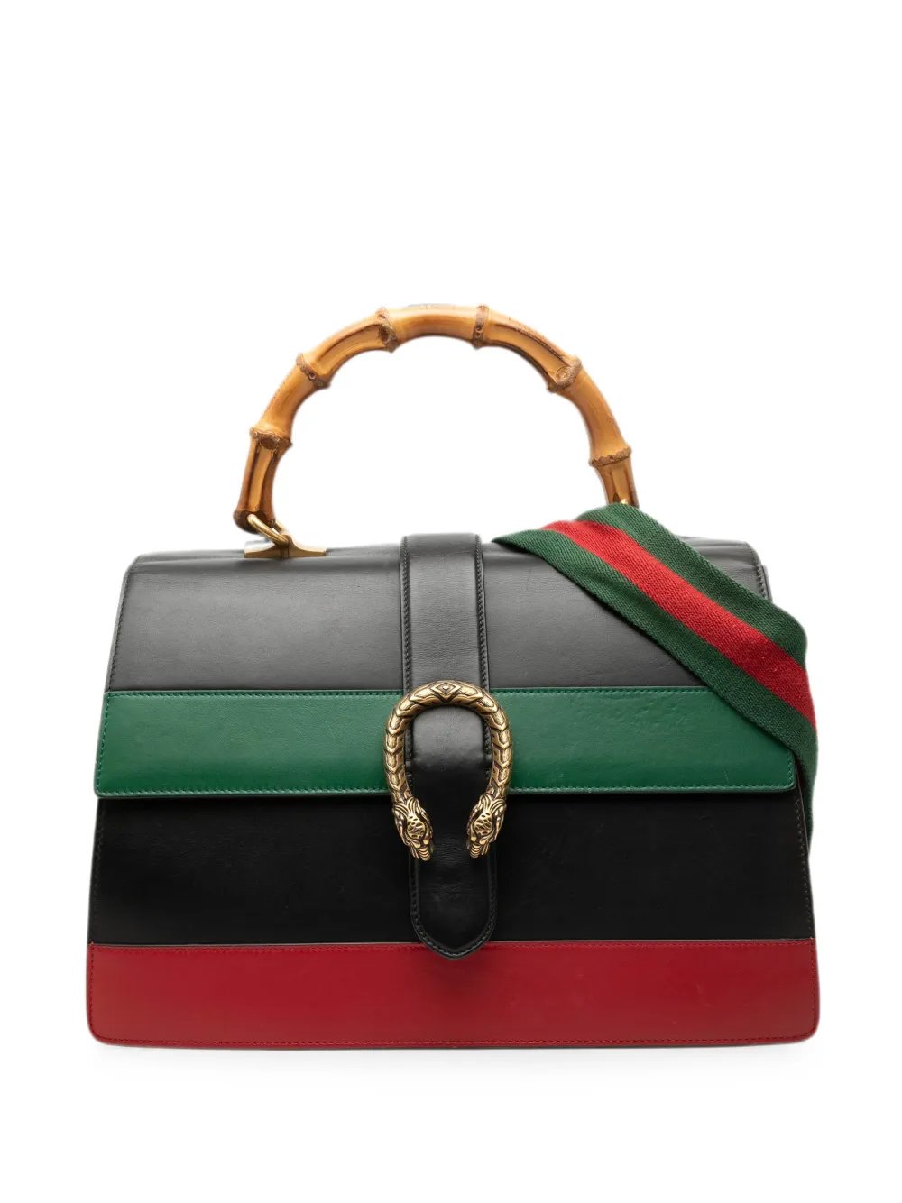 2000-2015 Large Calfskin Bamboo Dionysus Web satchel