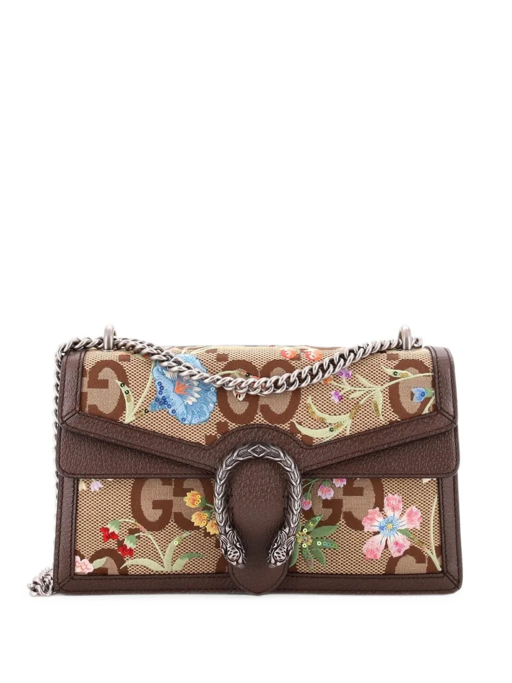 Dionysus Bag Embroidered Jumbo GG Canvas Small shoulder bag