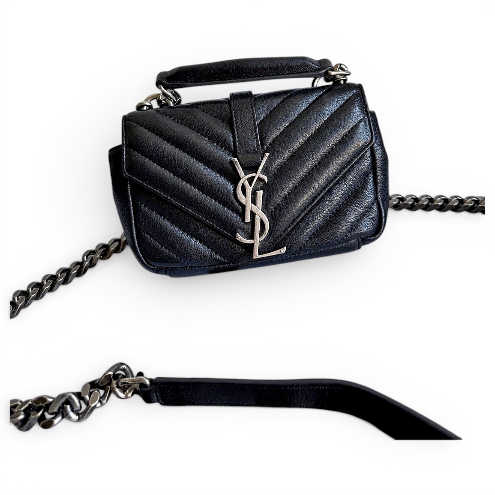 Collége monogramme leather handbag