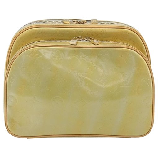 Patent leather backpack