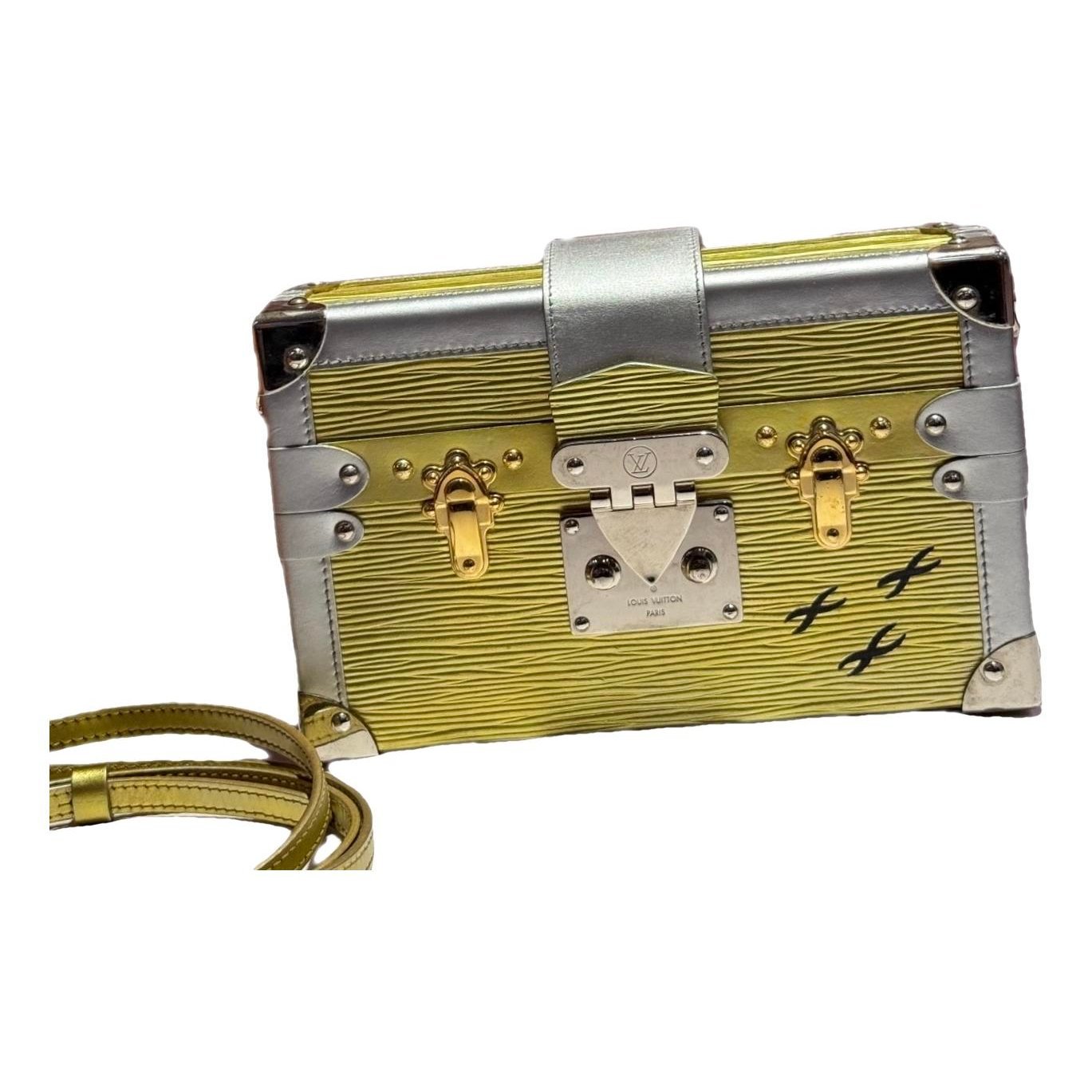 Petite Malle leather handbag