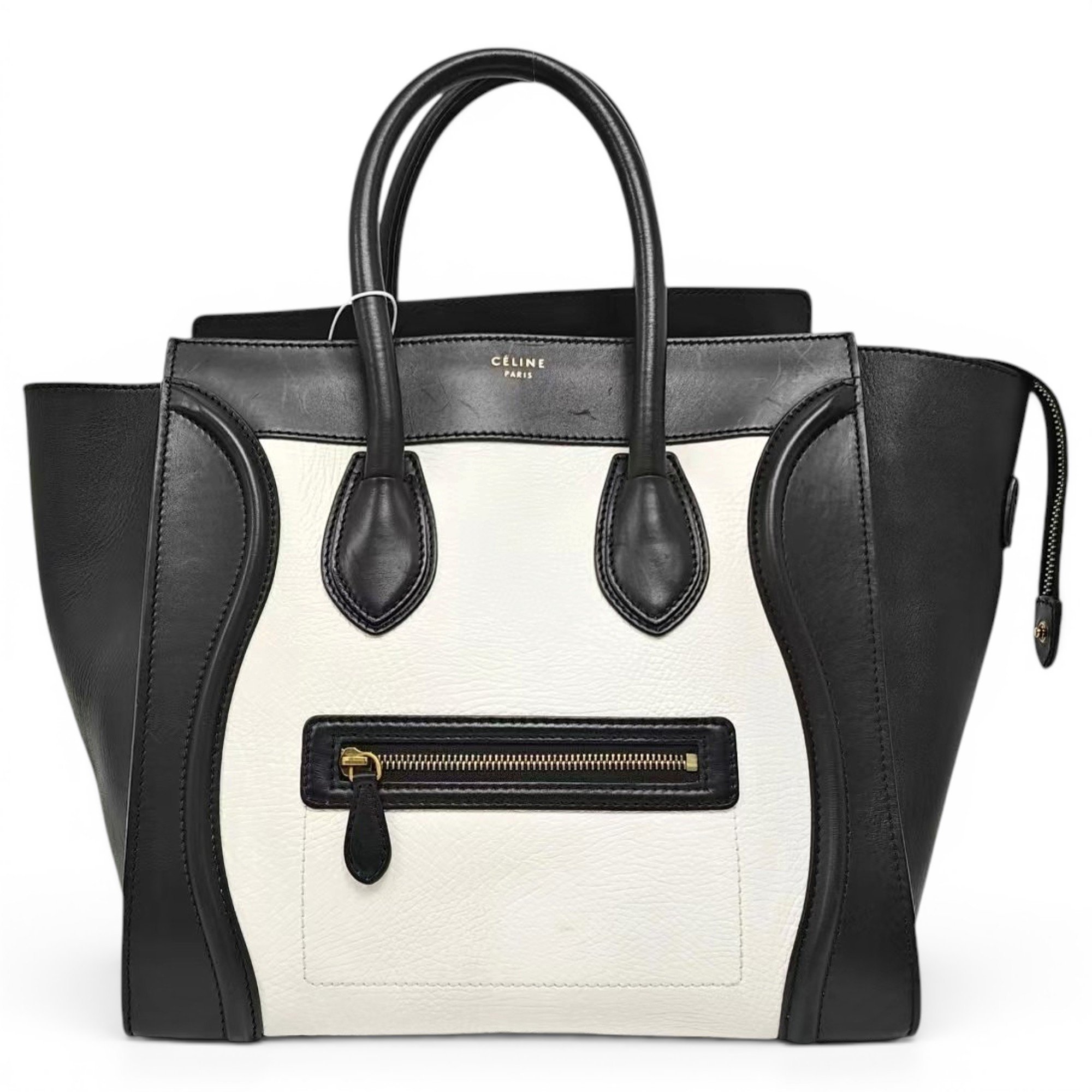 Luggage leather tote