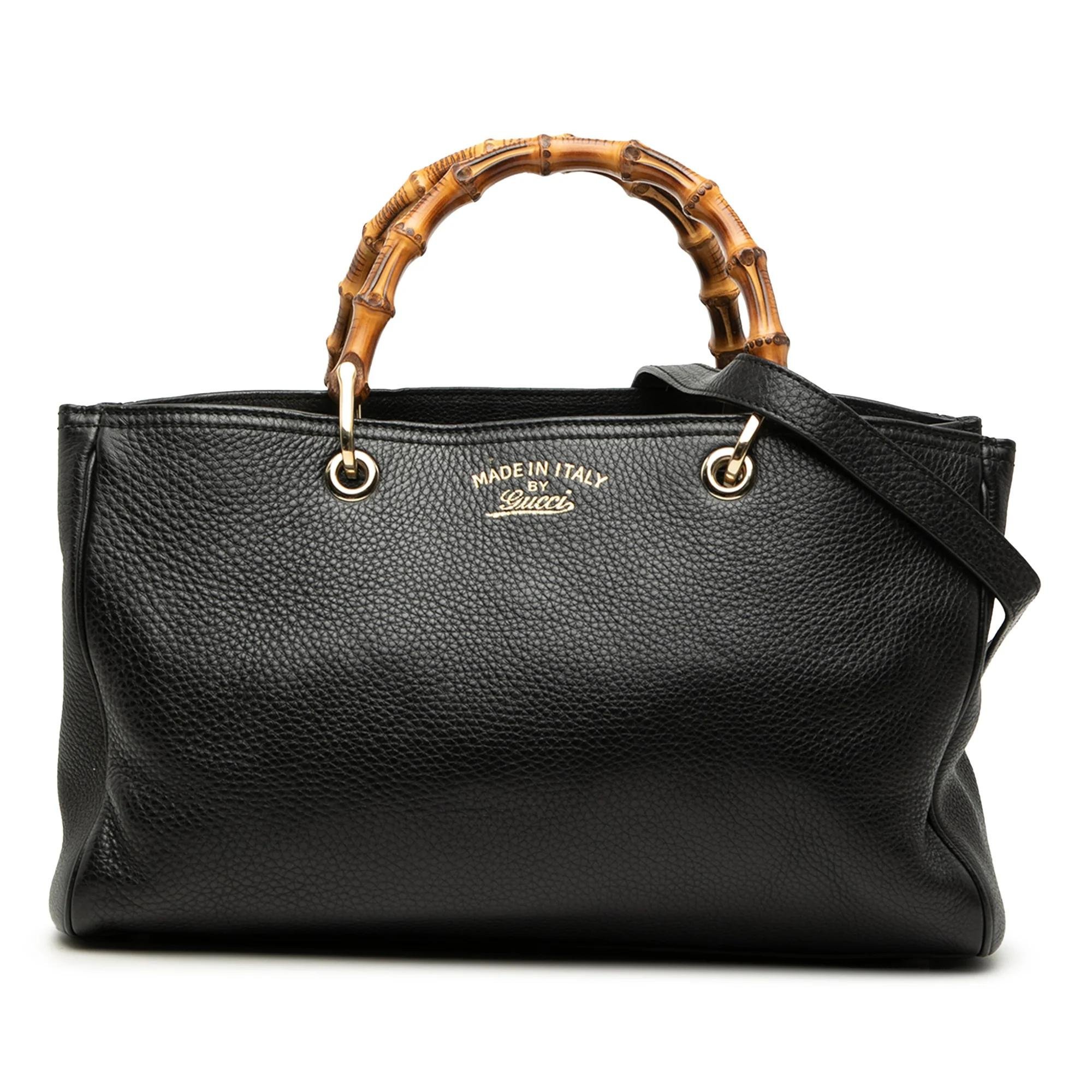 Bamboo pony-style calfskin satchel
