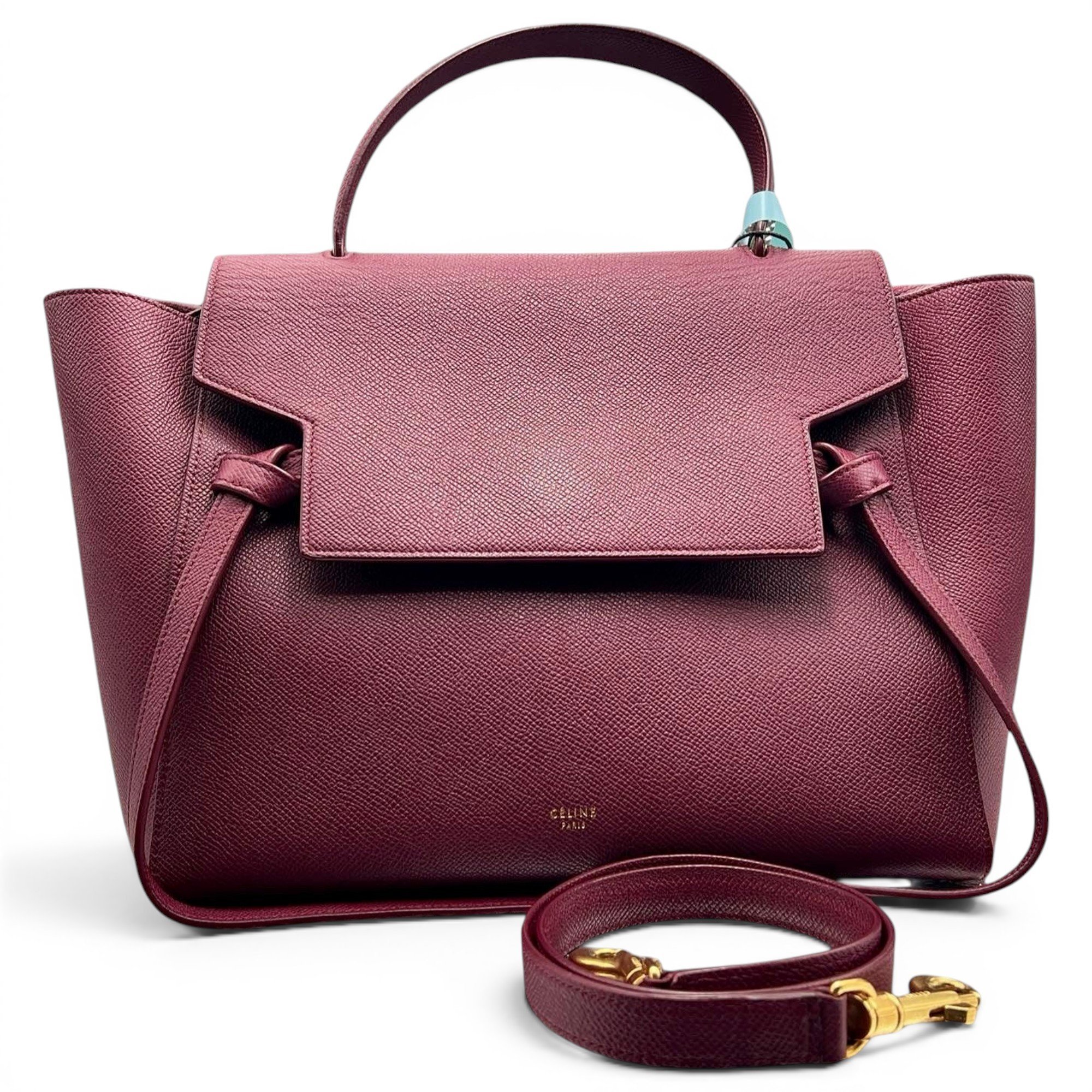 Belt leather handbag