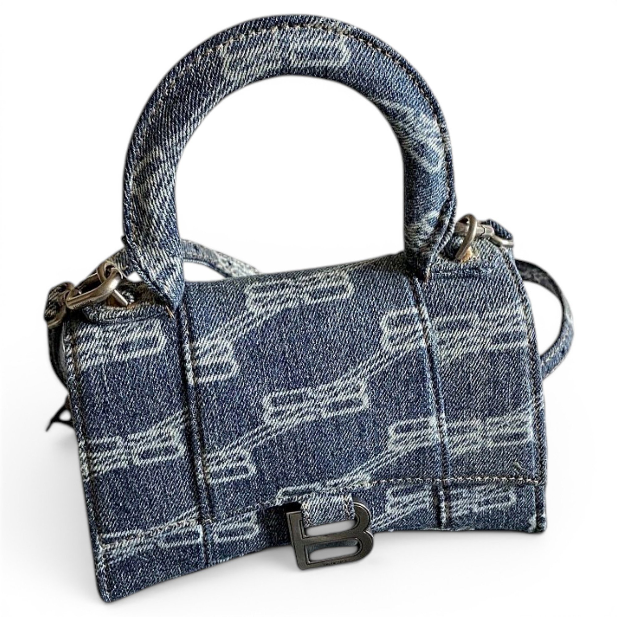 Hourglass cloth handbag
