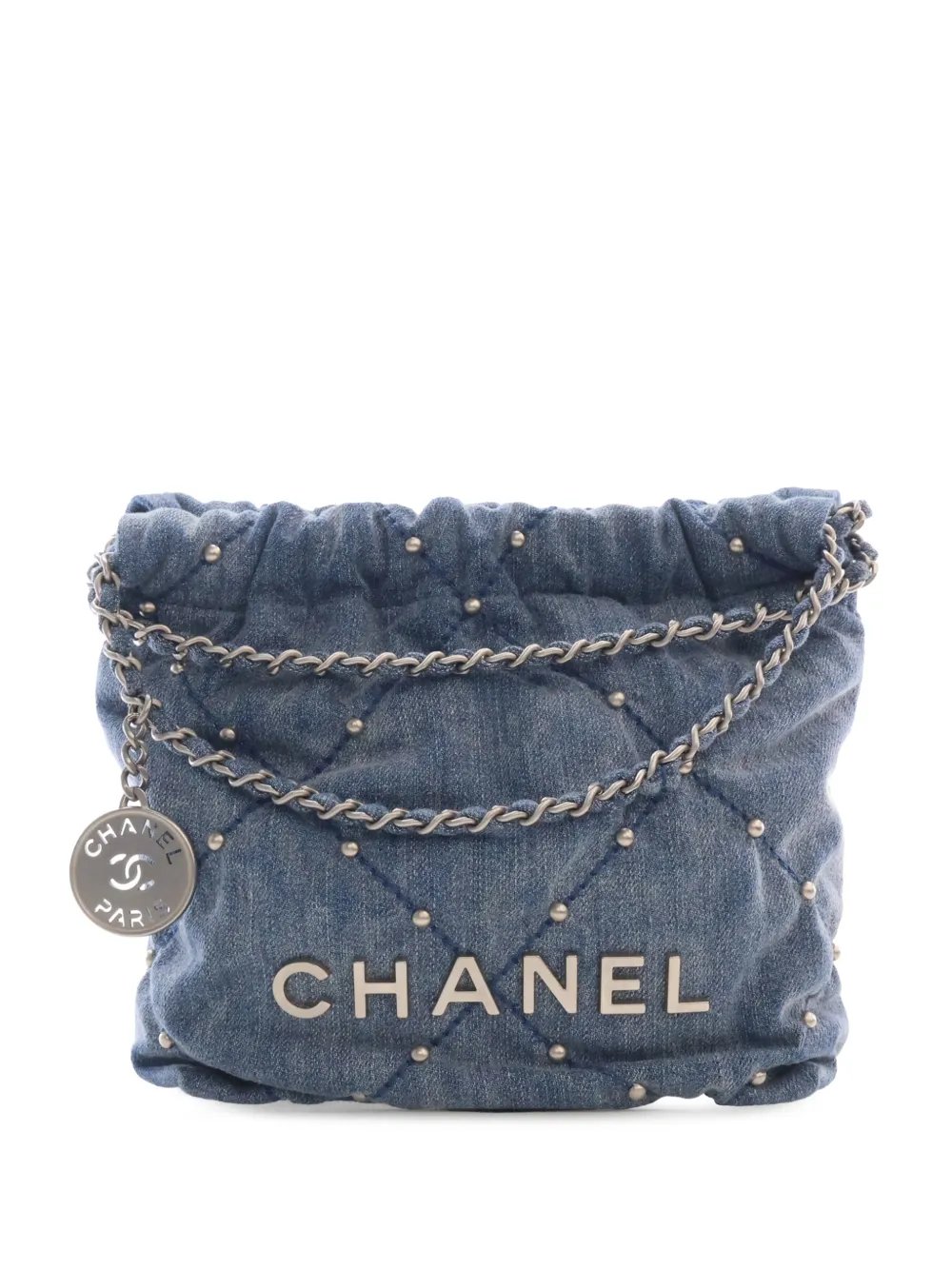 2021-2026 Mini Denim Studded 22 Handbag satchel