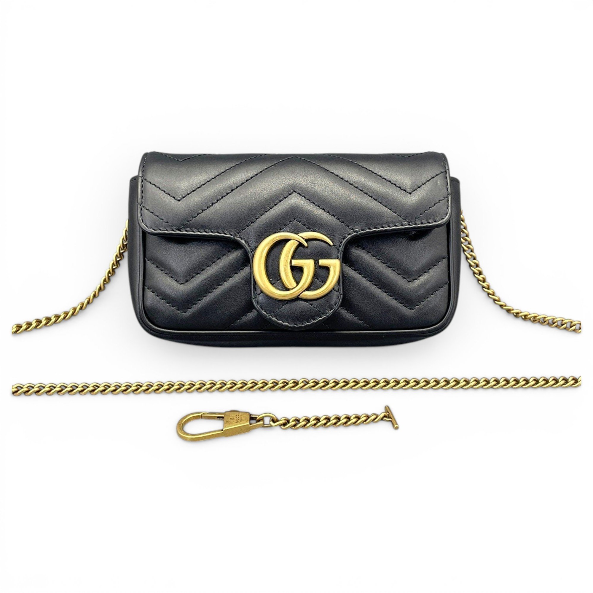 GG Marmont Chain Flap leather crossbody bag