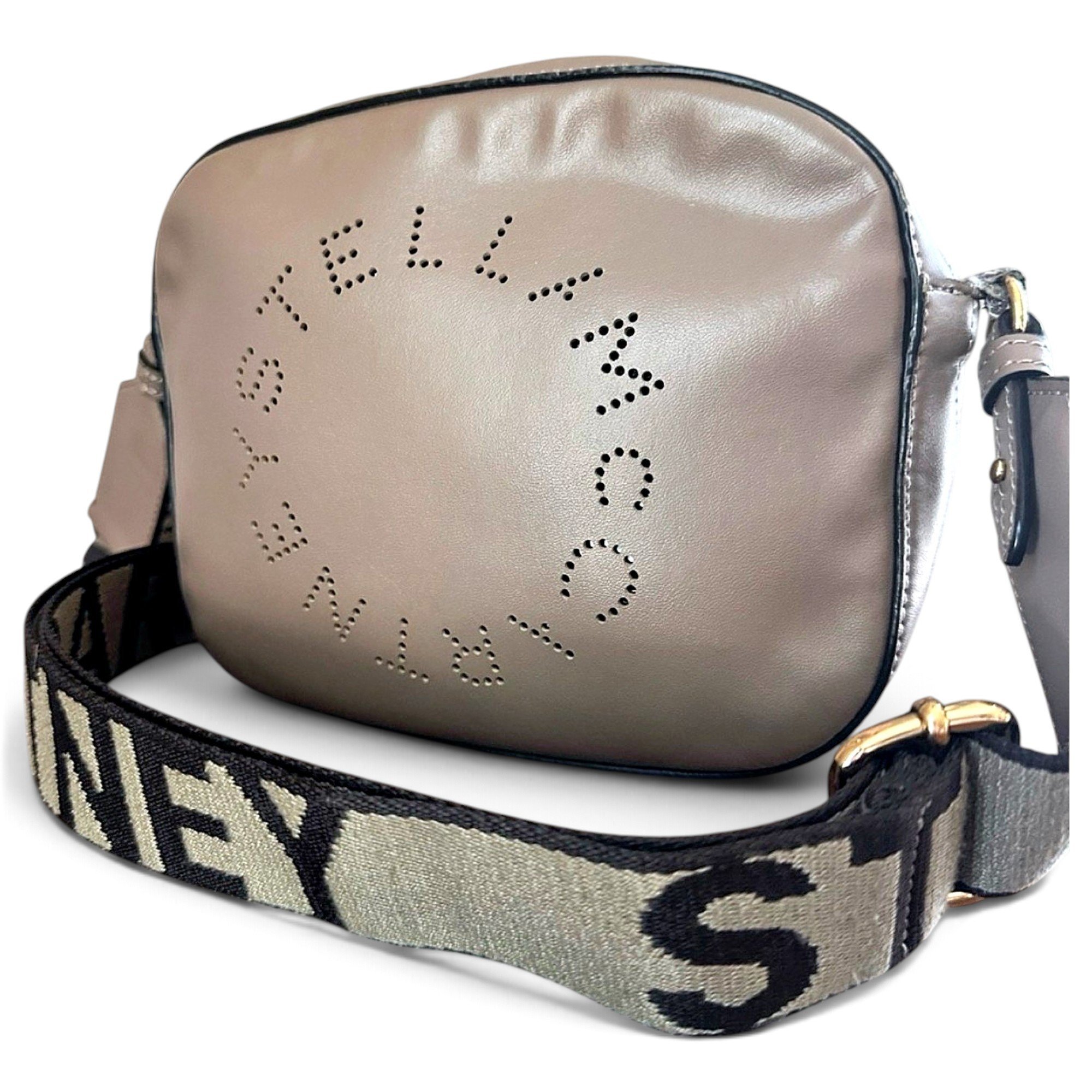 Logo vegan leather crossbody bag