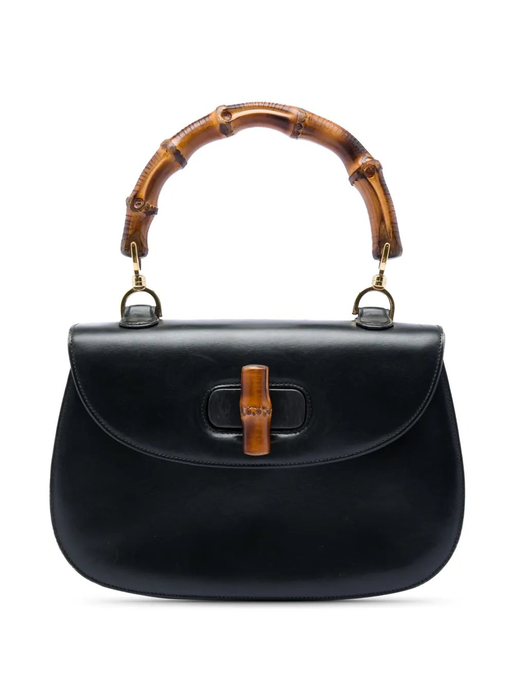 Gucci 20th Century Calfskin Bamboo Night satchel