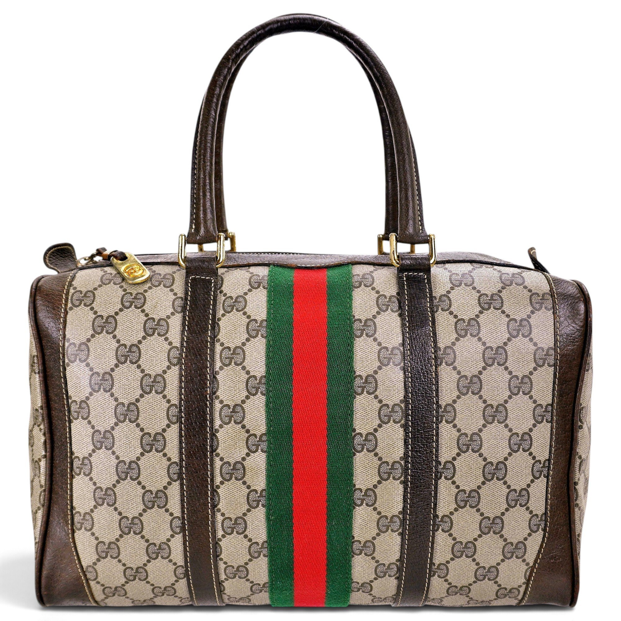 Ophidia Boston leather tote