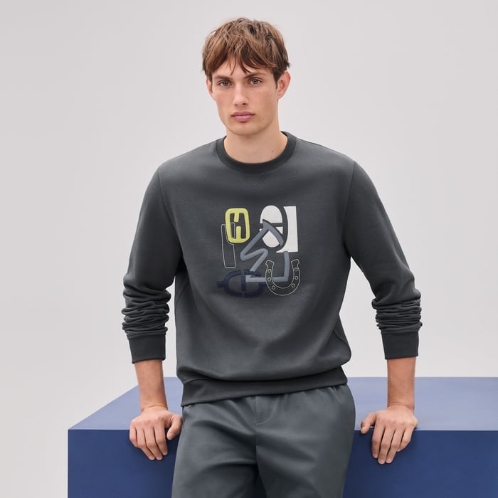Orage "H Puzzle" Crewneck Sweater
