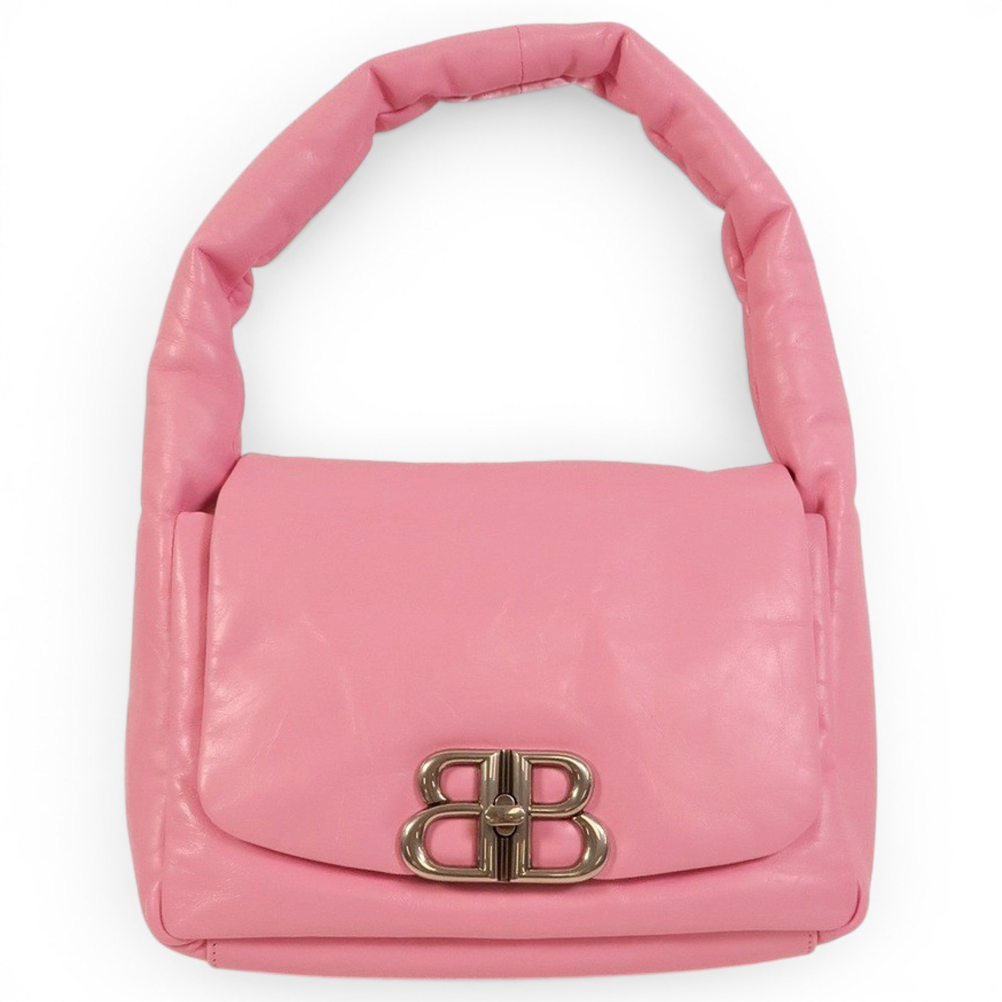 Crush leather handbag