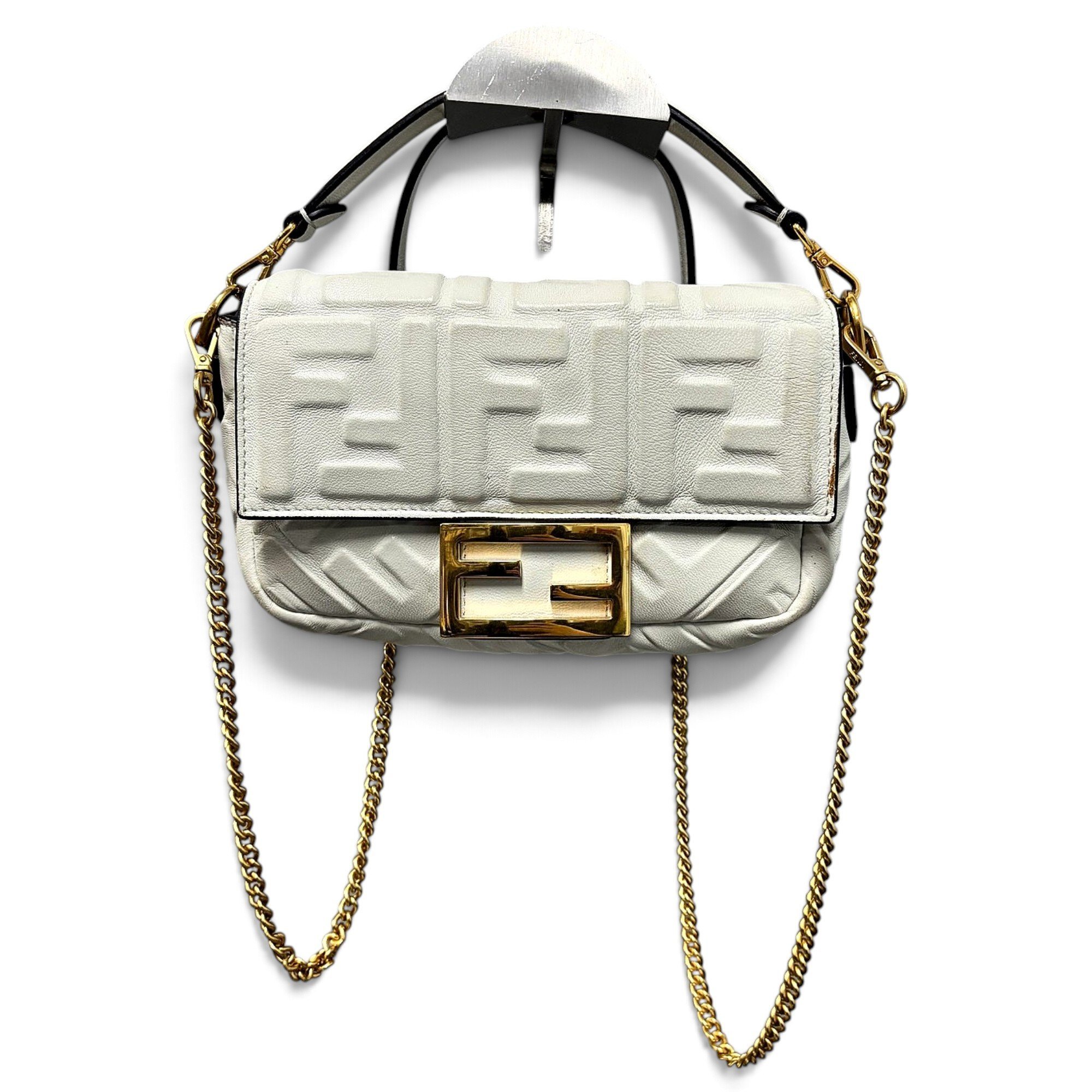 Fendi Baguette Chain Midi leather handbag