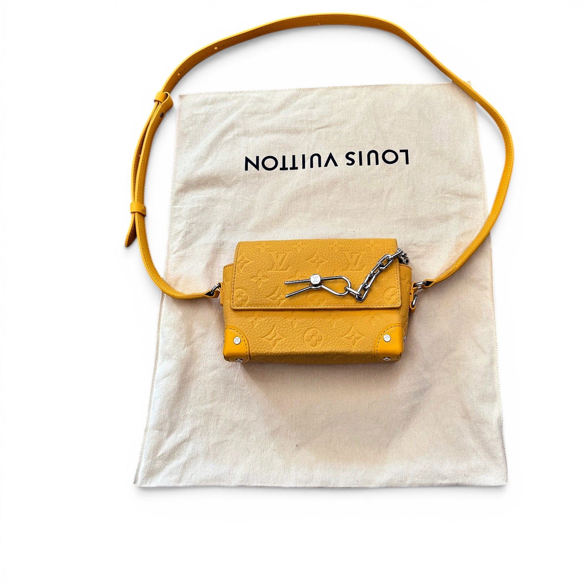 Petite Malle leather crossbody bag