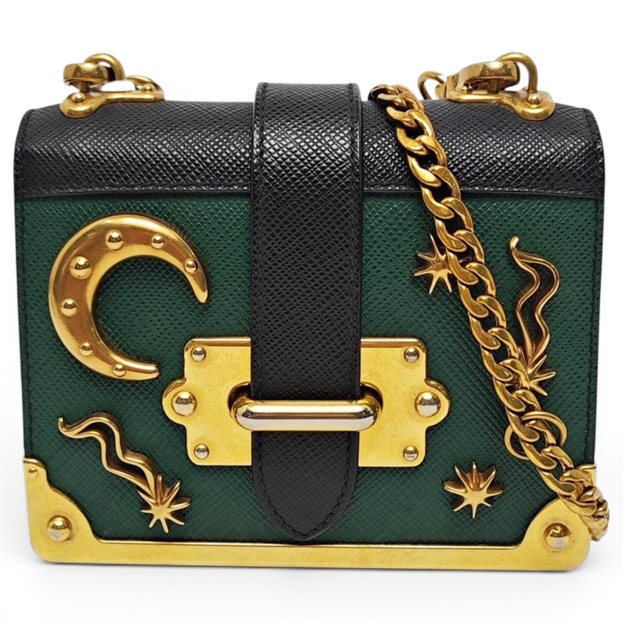 Cahier leather handbag