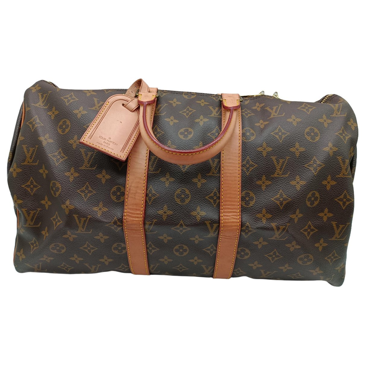 Louis Vuitton Keepall cloth travel bag