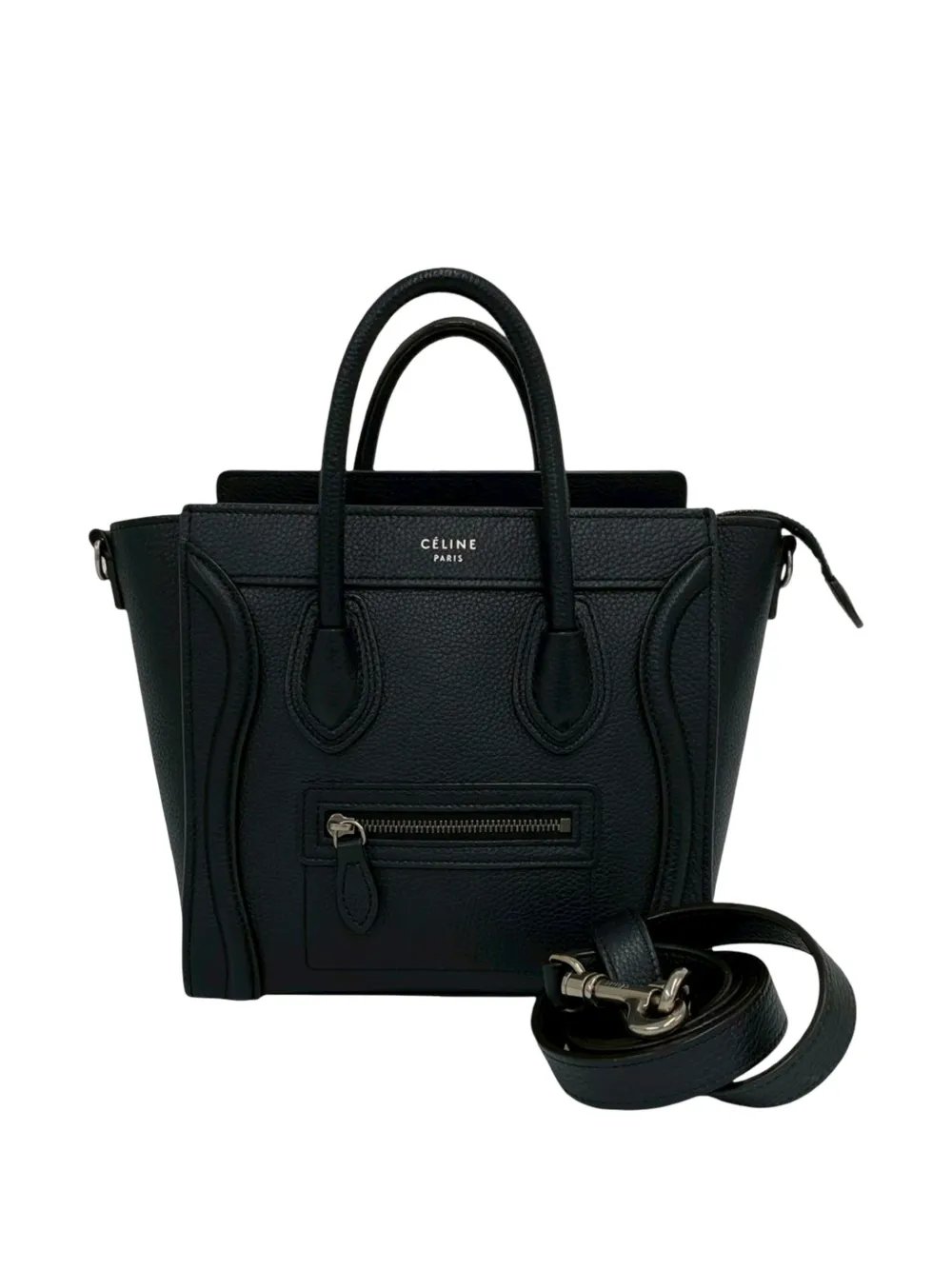 2015 Nano Drummed Calfskin Luggage tote bag