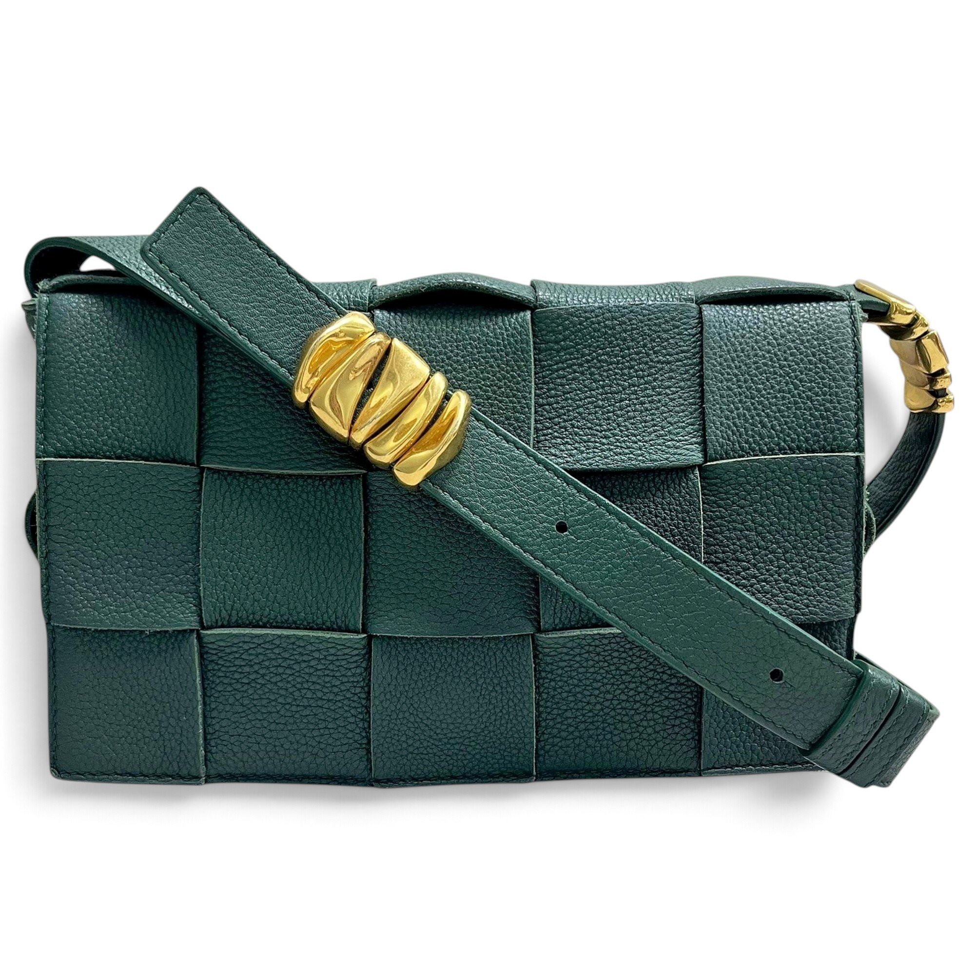 Cassette leather handbag