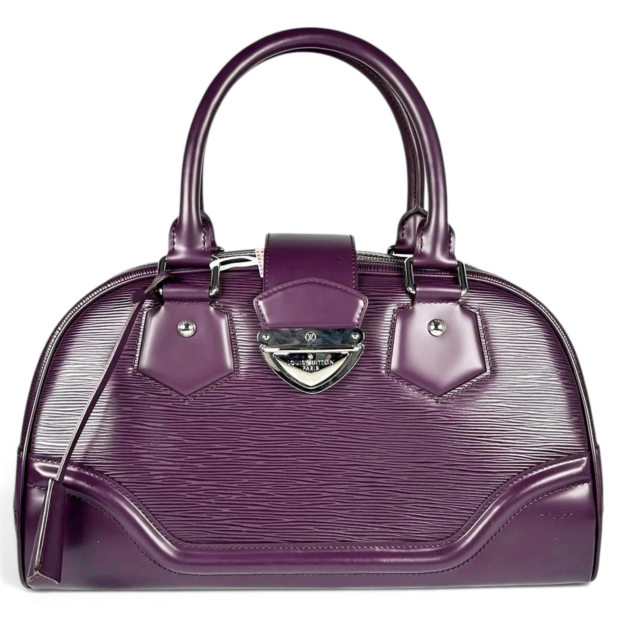 Alma leather bowling bag