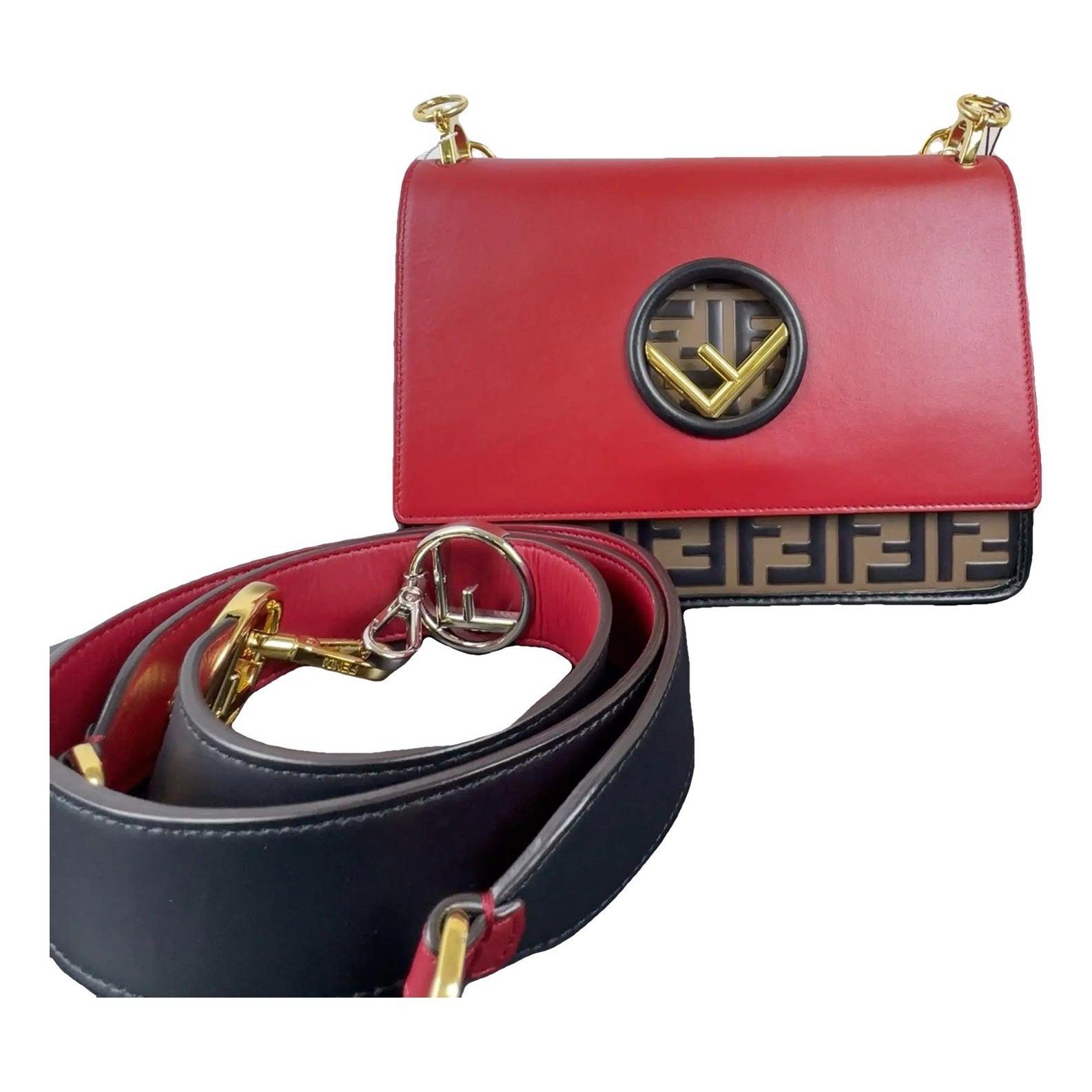 Kan I Logo leather handbag