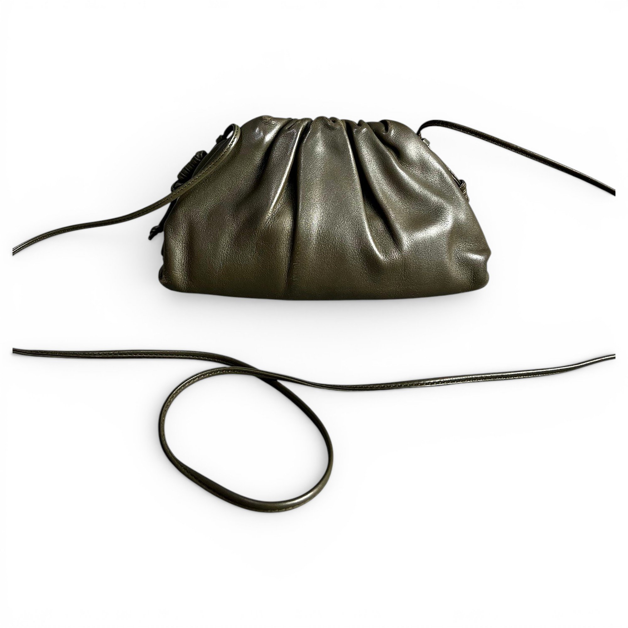 Pouch leather handbag