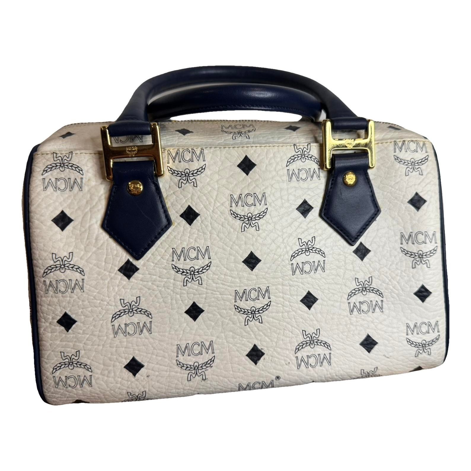 Boston leather handbag