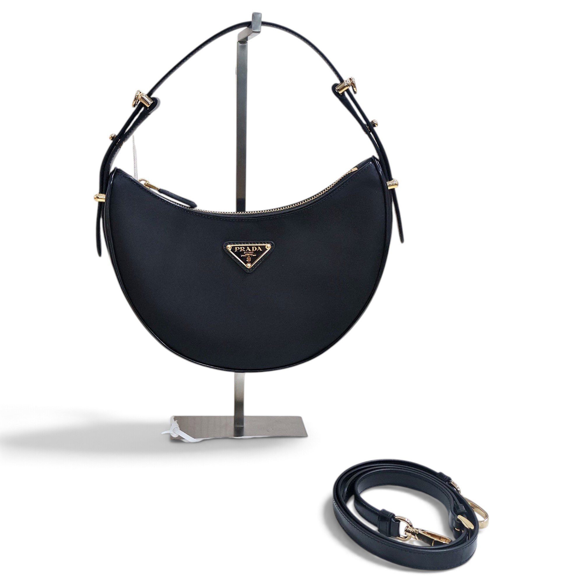 Prada Arqué leather handbag
