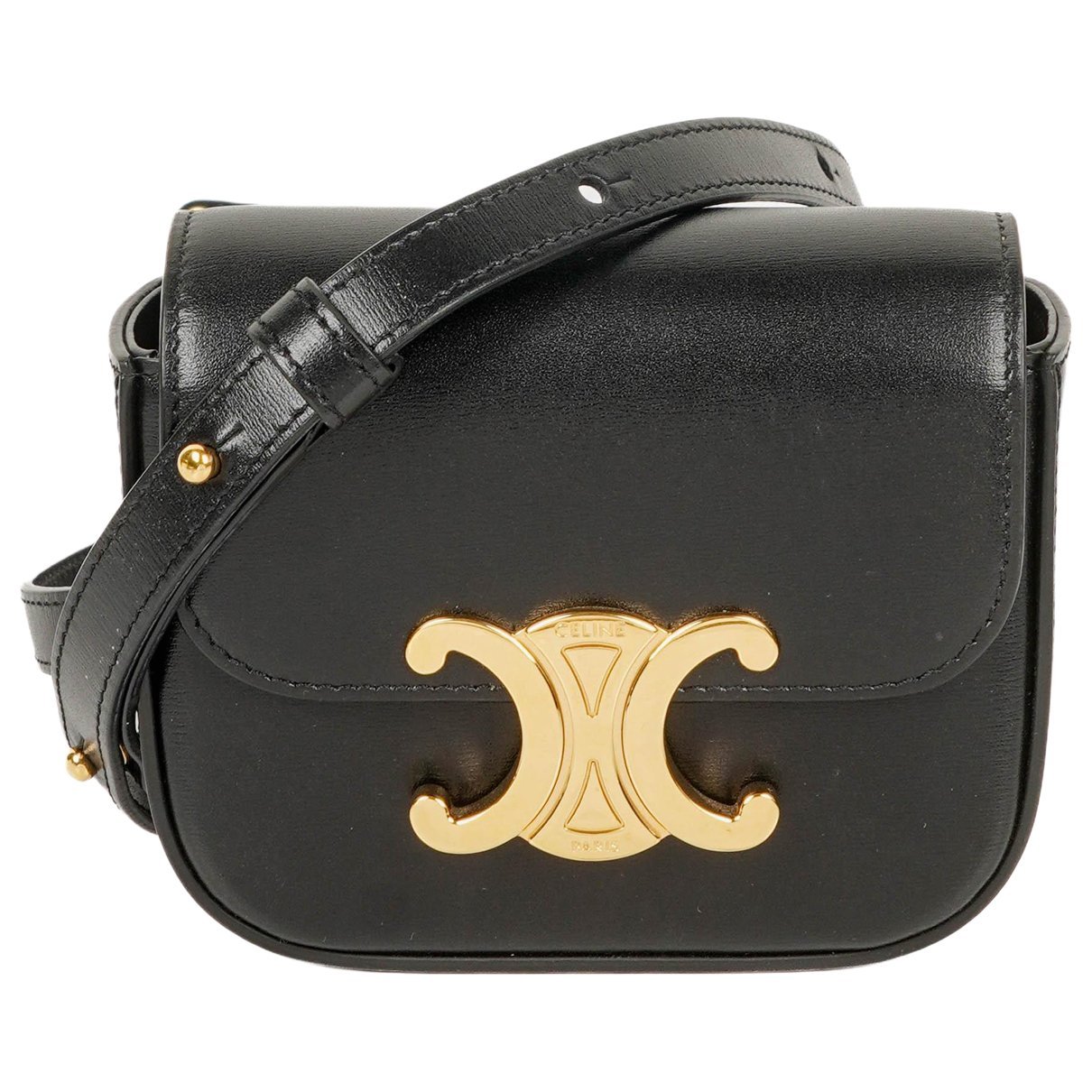 Triomphe leather handbag
