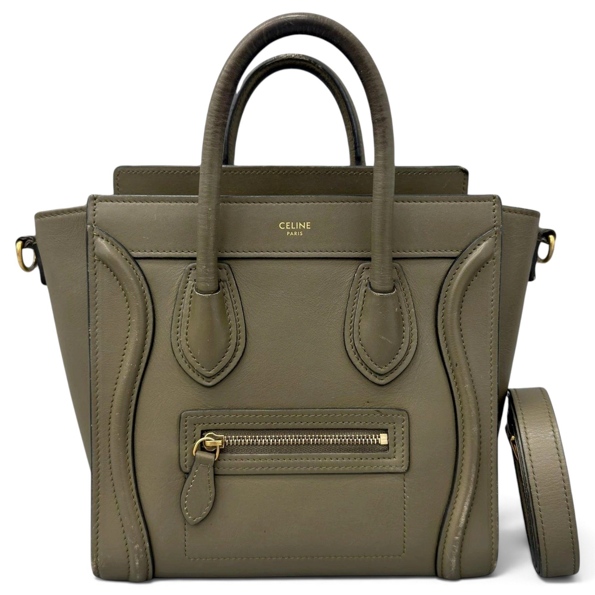 Nano Luggage leather handbag