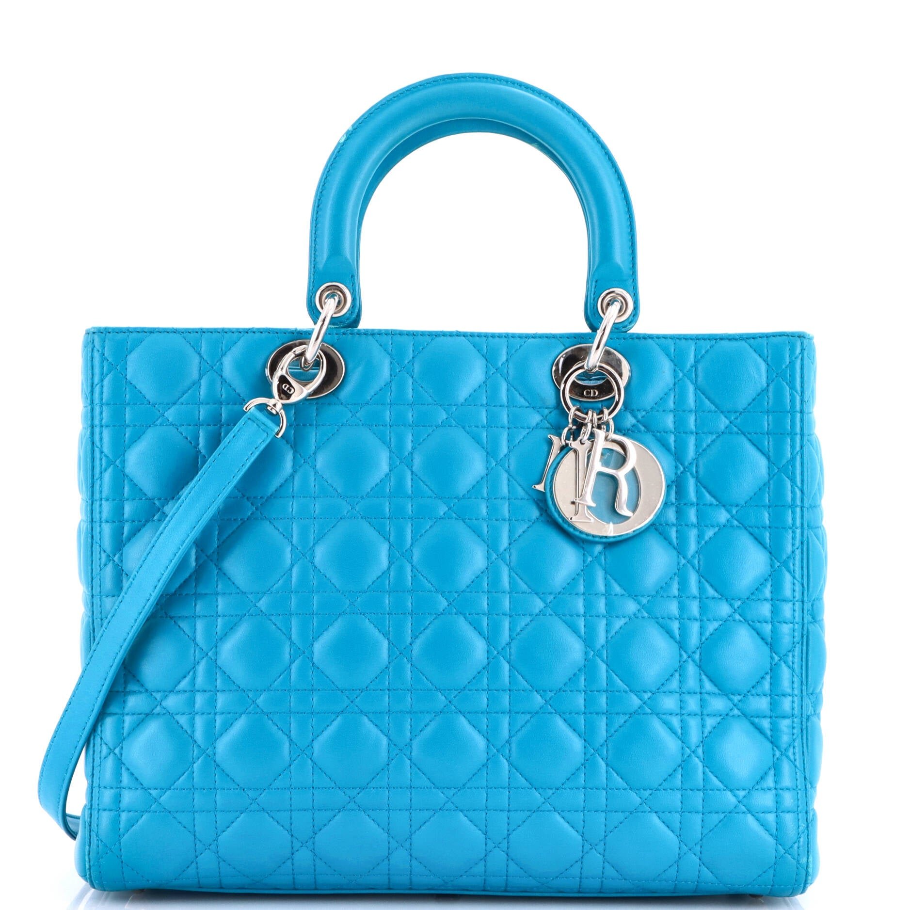Lady Dior Bag Cannage Quilt Lambskin Large
