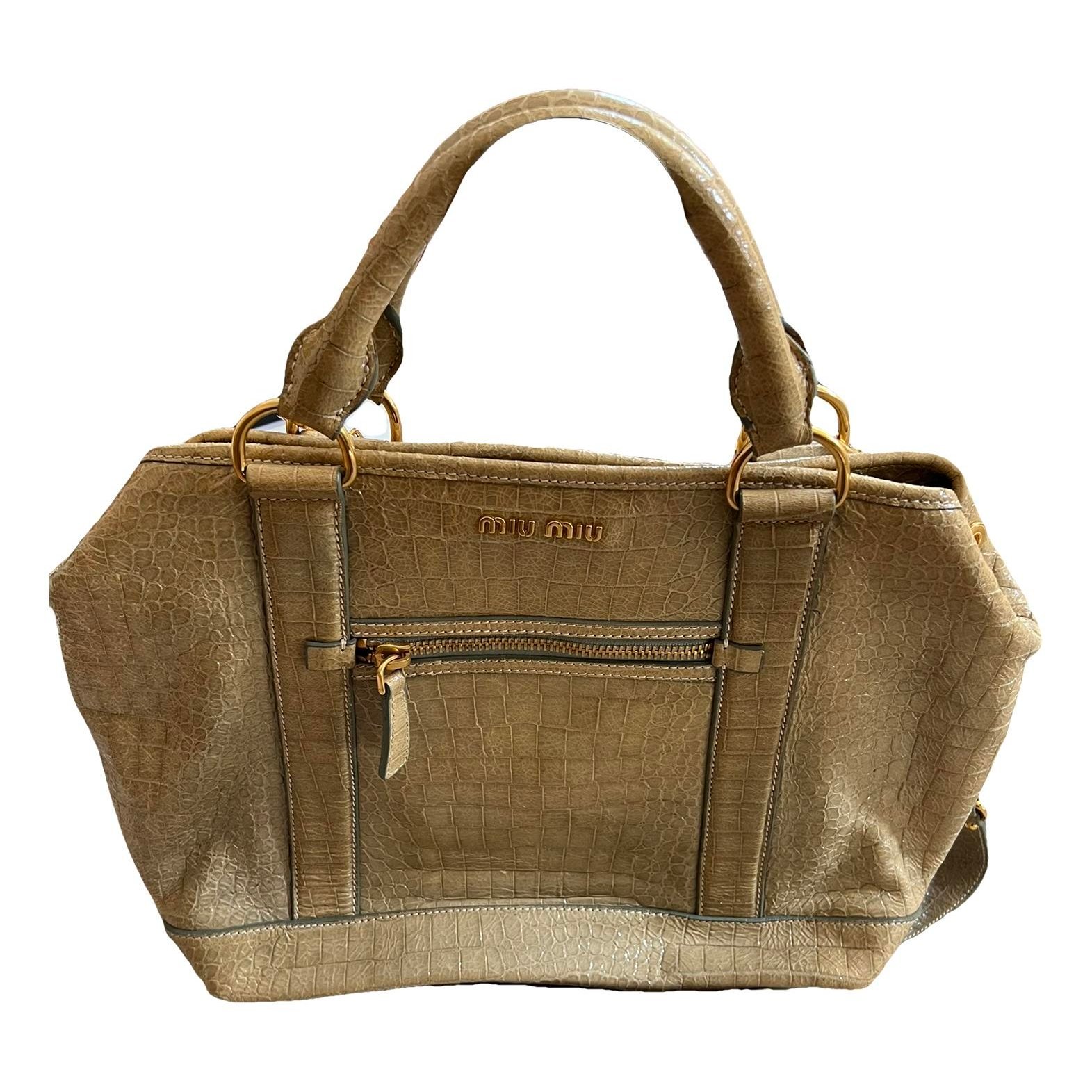 Patent leather handbag
