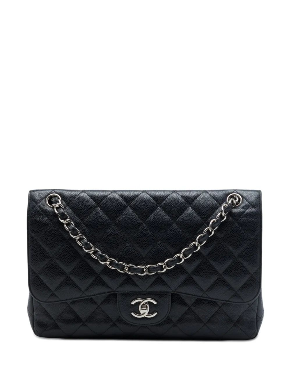 2014 Jumbo Classic Caviar Double Flap shoulder bag