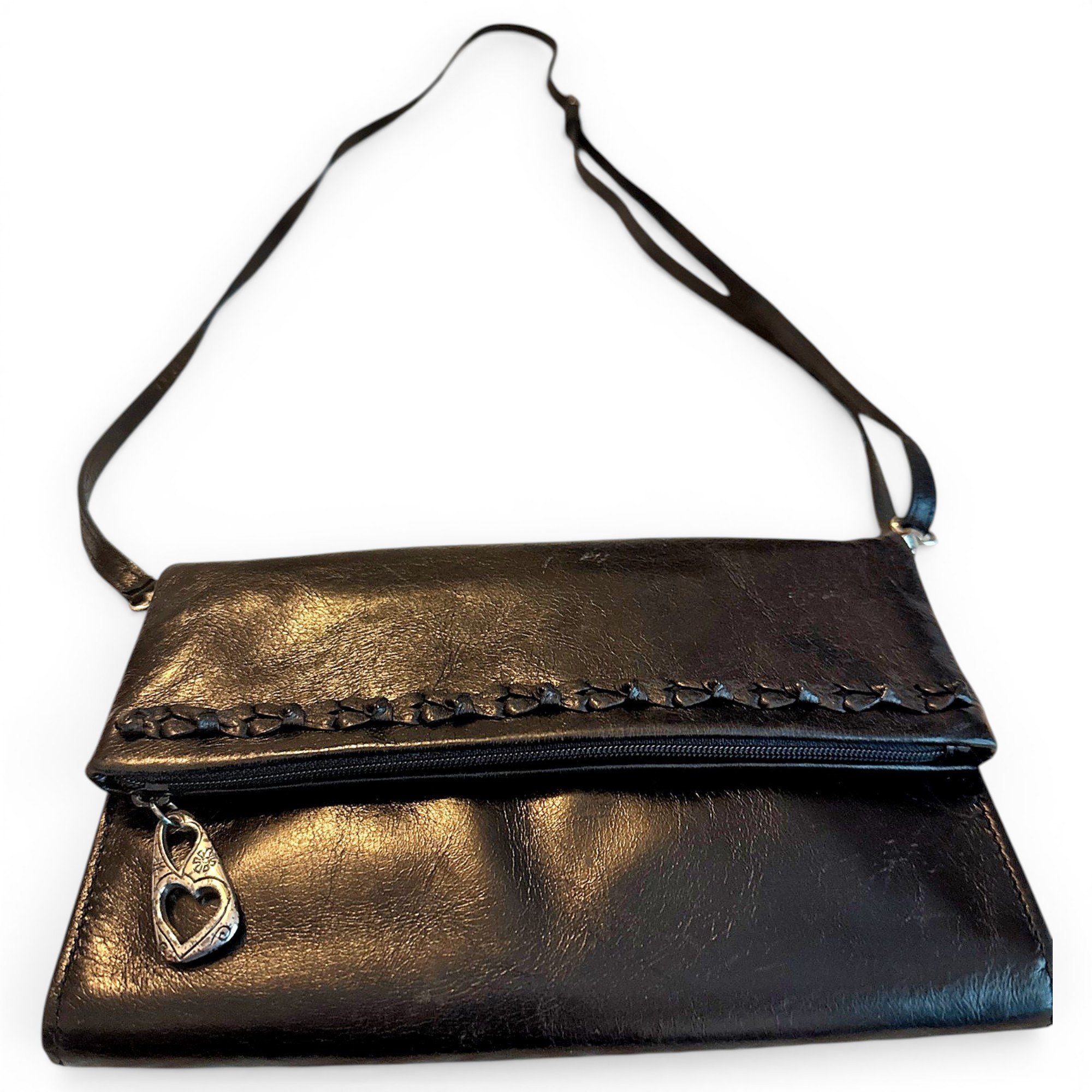 Leather crossbody bag