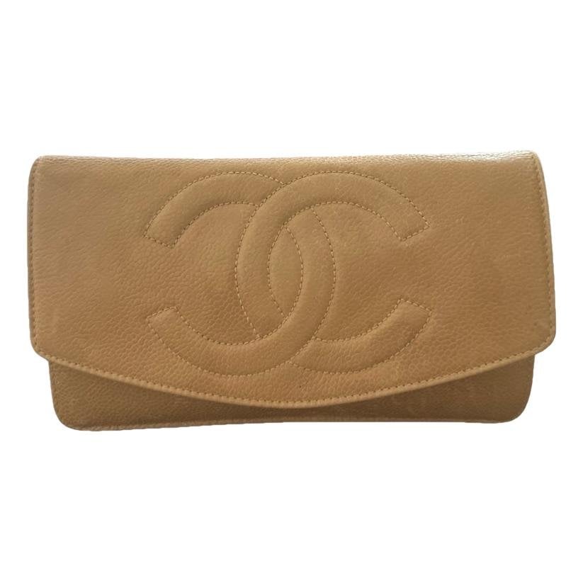 Wallet On Chain Double C leather crossbody bag