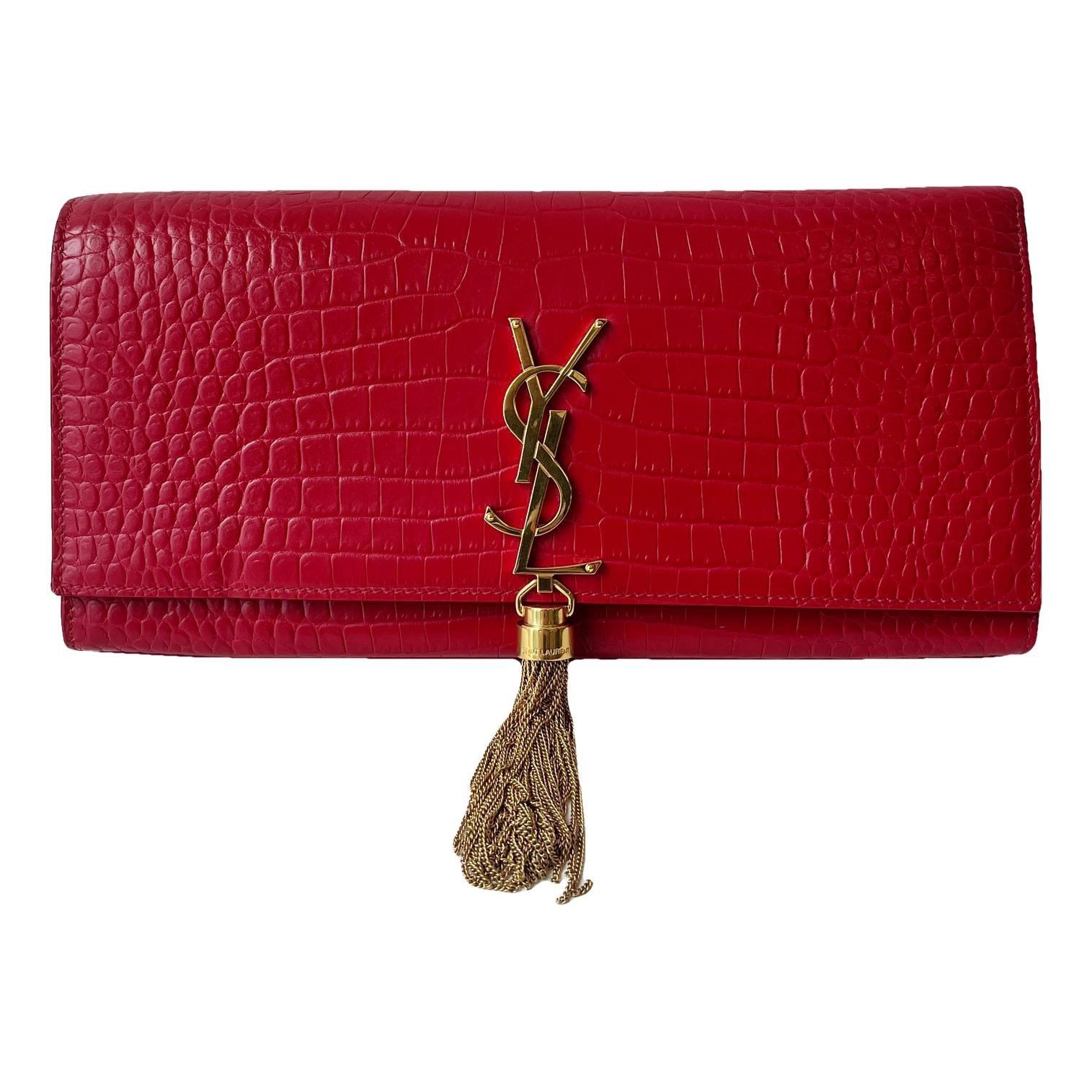 Kate monogramme leather clutch bag