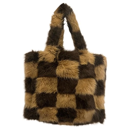 Faux fur tote