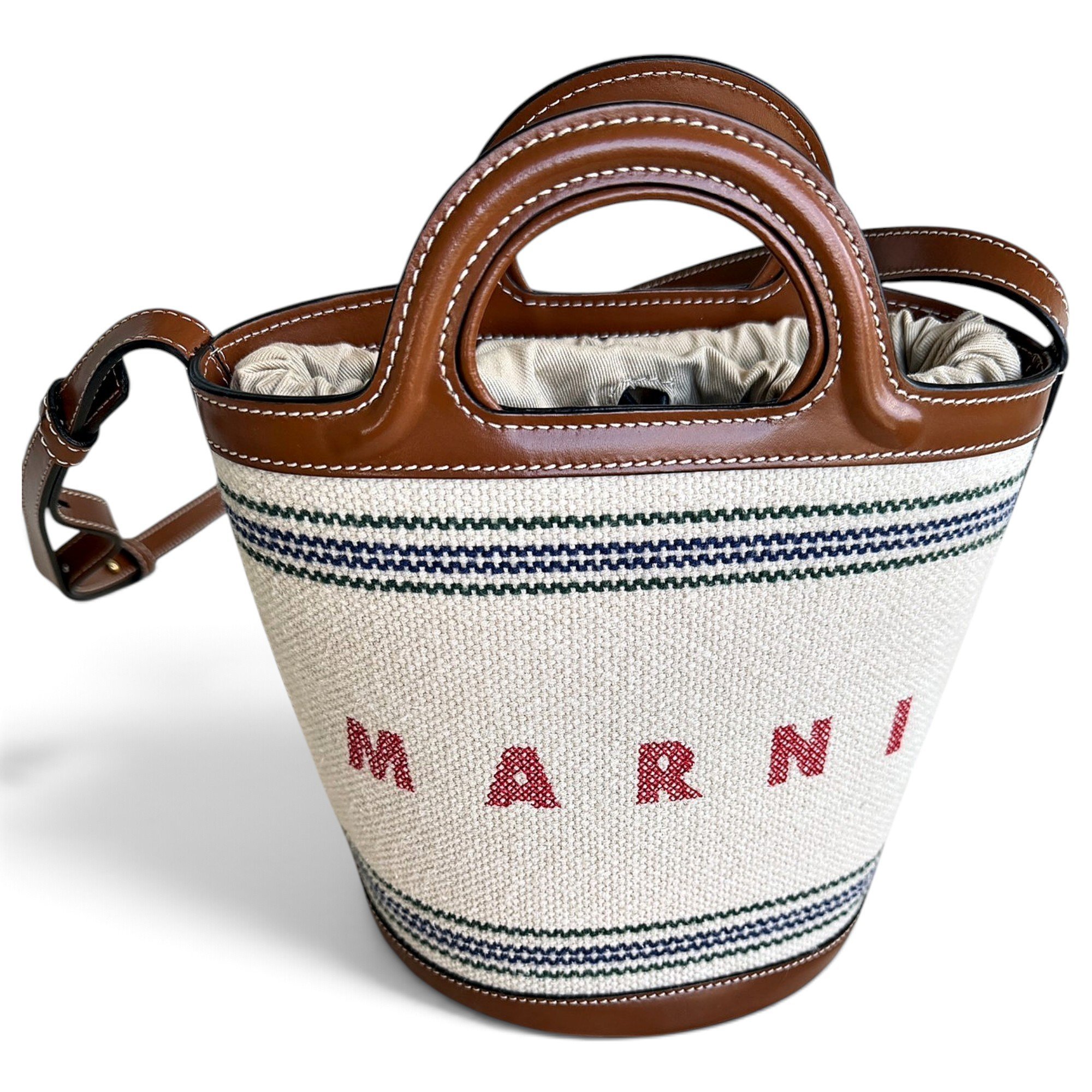 Tropicalia leather handbag
