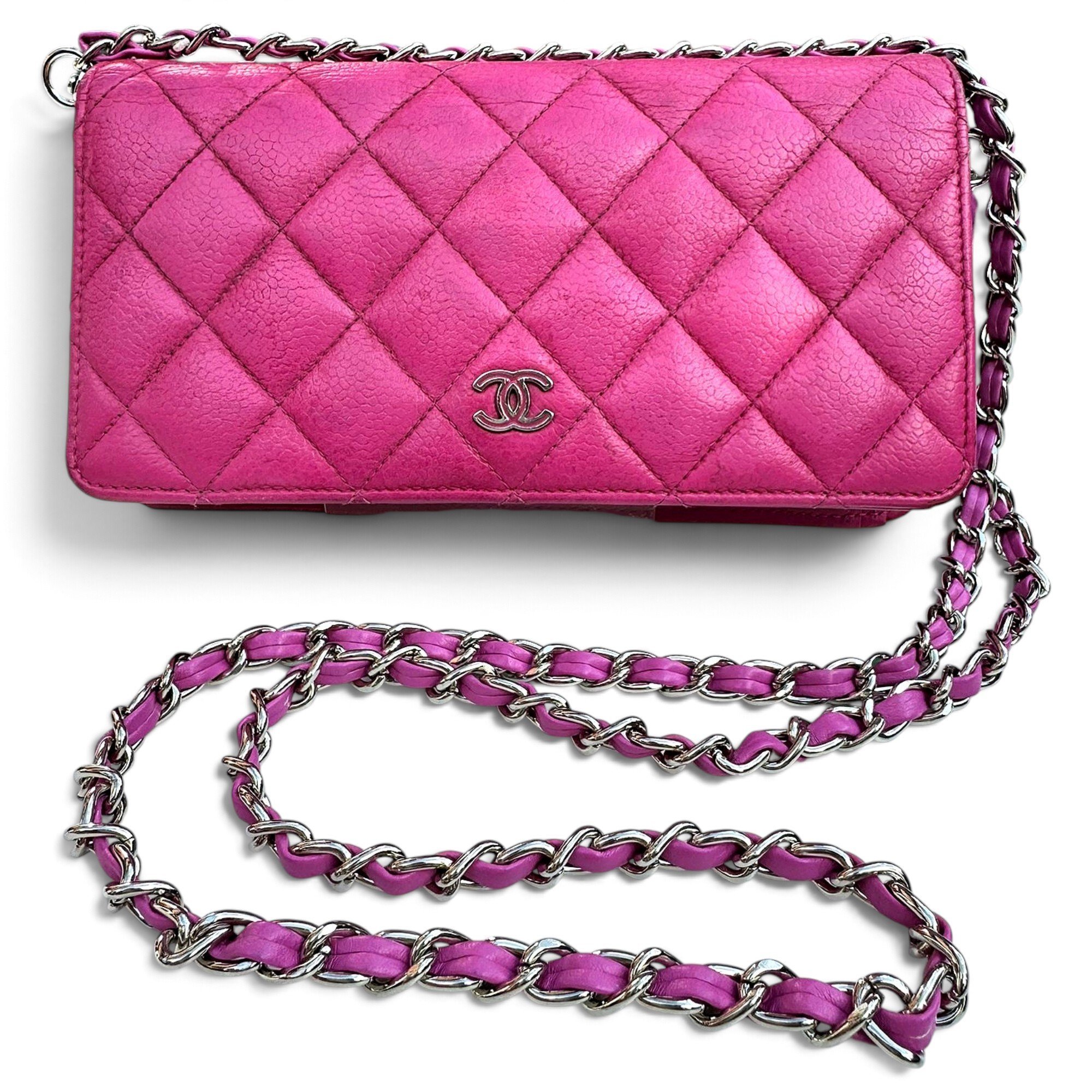 Leather clutch bag