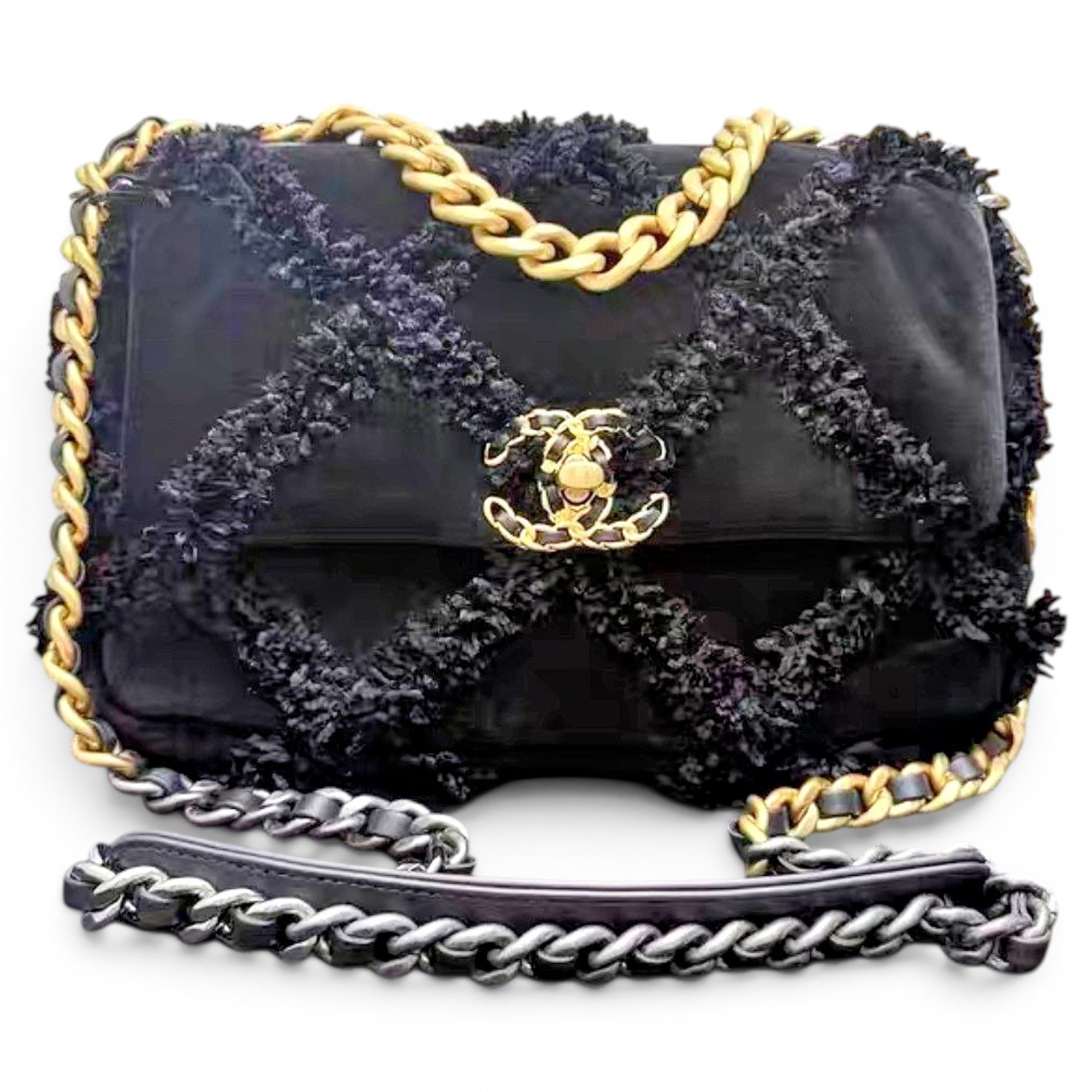 Chanel 19 cloth handbag