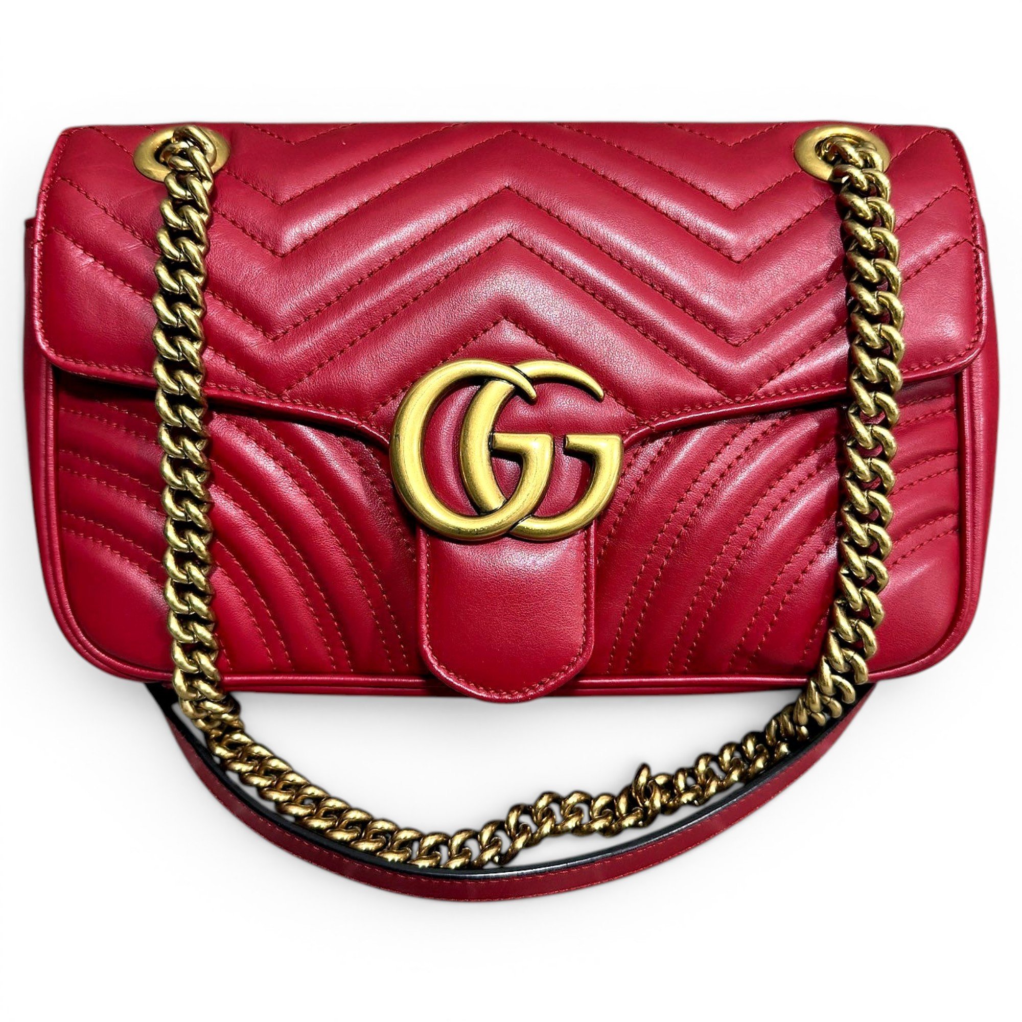 GG Marmont Flap leather handbag