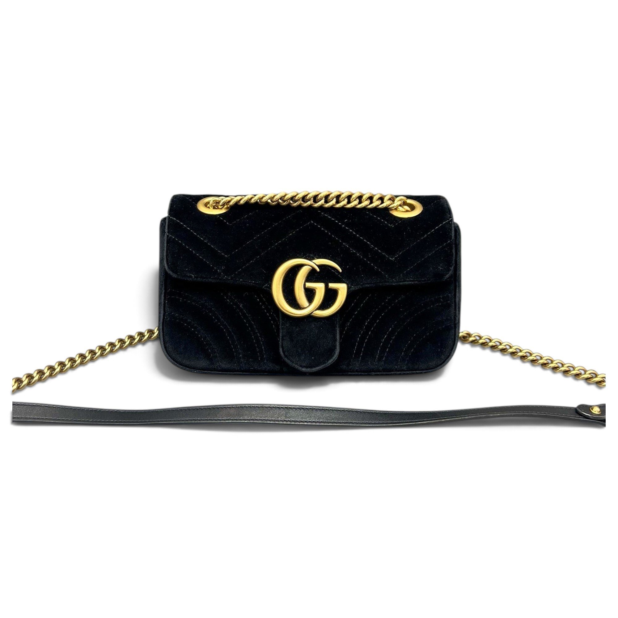 Marmont velvet crossbody bag