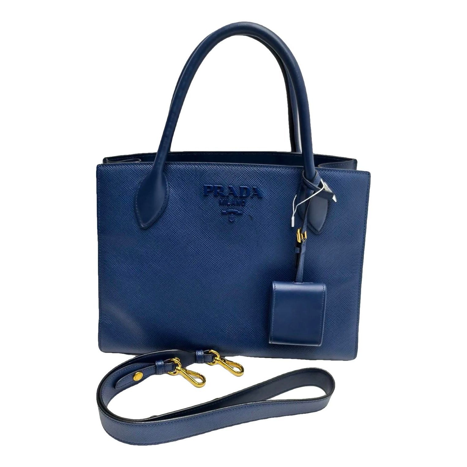 Monochrome leather handbag