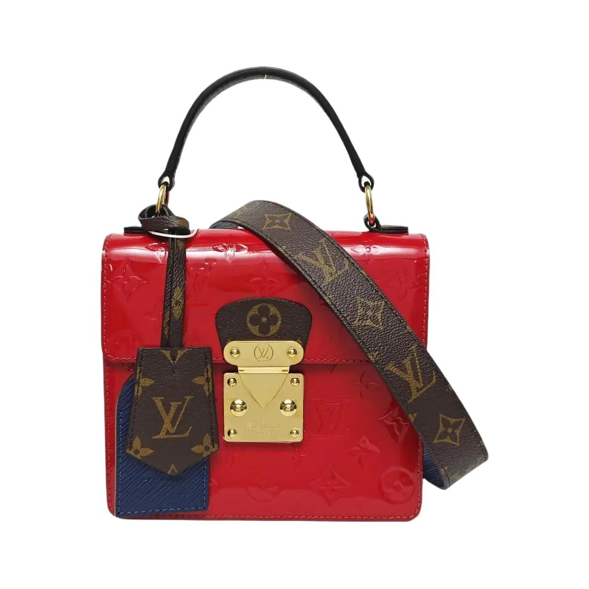 Spring street patent leather handbag