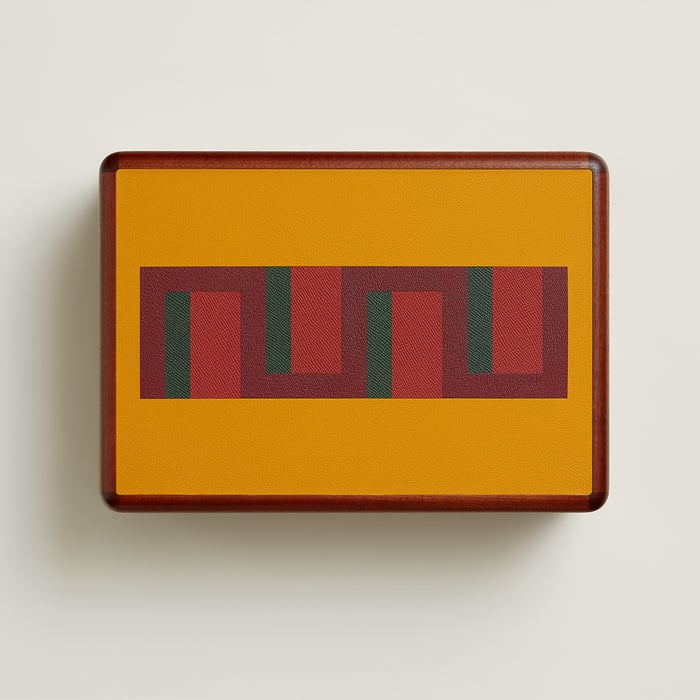 Jaune Ambre Casaque Perspectives Indiennes Watch Box