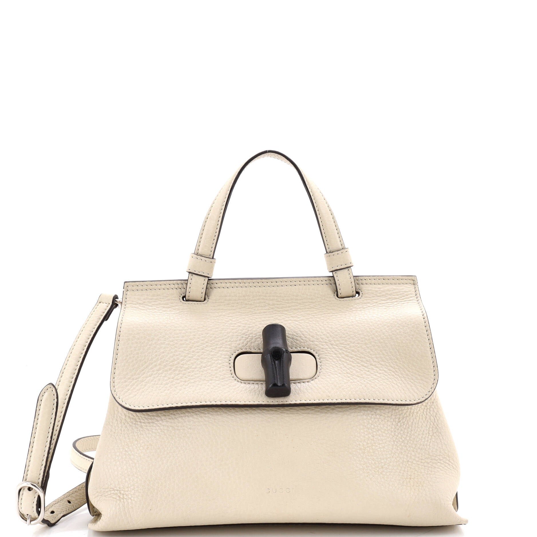 Bamboo Daily Top Handle Bag Leather Small